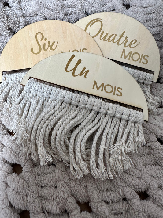 Demi-ronds bois croissance 12 mois
